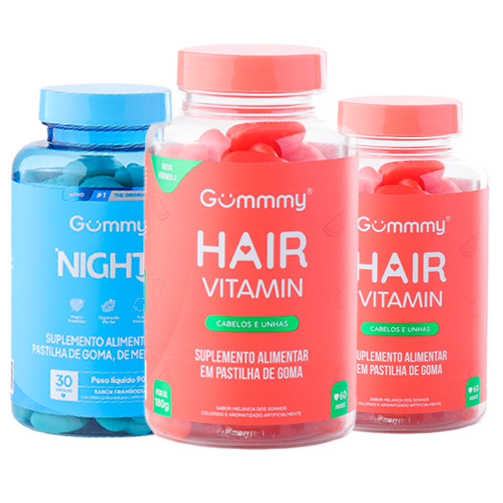 2 Gummy Hair + 1 Gummy Night