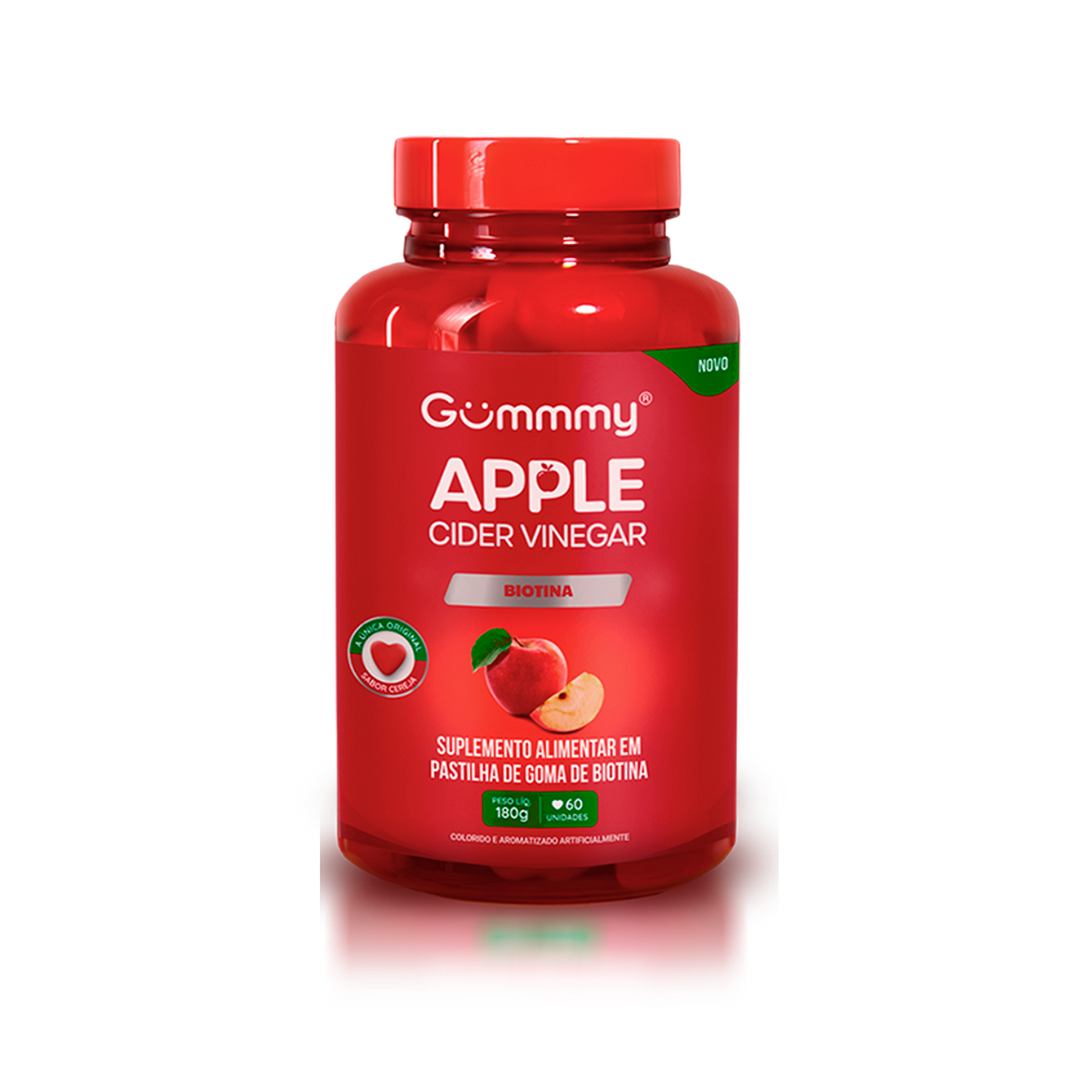 Gummy® Vinagre de Maçã - Inibidor de apetite natural em Goma - 1 Pote