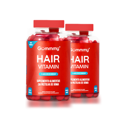 2 Gummy Hair® - Morango 180 g