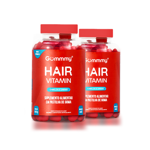 2 Gummy Hair® - Morango 180 g