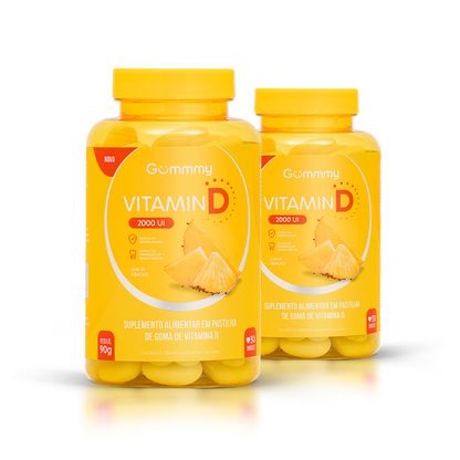 Gummy® Vitamina D Abacaxi - 90 g