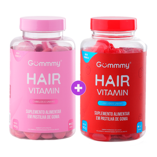 2 Gummy®  Hair - Tuuti Frutti e Morango 180g